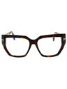 052 - dark havana/clear/blue-light block lens