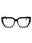 001 - shiny black/clear/blue-light block lens