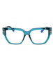 092 - shiny blue/clear/blue-light block lens