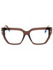 048 - shiny dark brown/clear/blue-light block lens