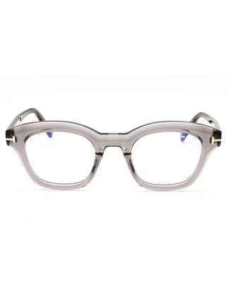 Tom Ford FT5961-B rectangular men's eyeglasses in black acetate with a classic, sleek frame design.