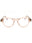 045 - shiny light brown / clear/blue-light block lens
