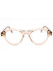 045 - shiny light brown / clear/blue-light block lens