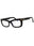 001 - shiny black/clear/blue-light block lens