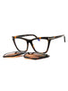 052 - dark havana/clear/blue-light block lens