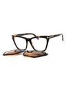 052 - dark havana/clear/blue-light block lens
