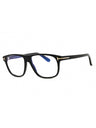 001 - shiny black/clear/blue-light block lens
