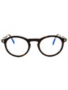 052 - dark havana/clear/blue-light block lens