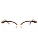 046 - matte light brown / clear/blue-light block lens