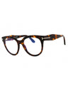 052 - dark havana/clear/blue-light block lens