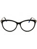 001 - shiny black/clear/blue-light block lens