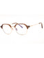 045 - shiny light brown/clear/blue-light block lens