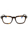 052 - Dark Havana / clear/blue-light block lens