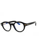 001 - shiny black/clear/blue-light block lens