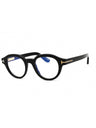 001 - shiny black/clear/blue-light block lens
