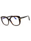 052 - dark havana/clear/blue-light block lens