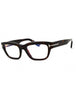 052 - dark havana/clear/blue-light block lens