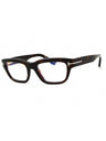 052 - dark havana/clear/blue-light block lens