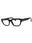 001 - shiny black/clear/blue-light block lens