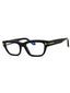 001 - shiny black/clear/blue-light block lens