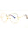 030 - shiny deep gold/clear/blue-light block lens