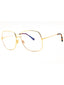030 - shiny deep gold/clear/blue-light block lens