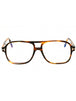 055 - coloured havana/clear/blue-light block lens