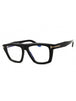 001 - shiny black/clear/blue-light block lens