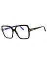 001 - shiny black/clear/blue-light block lens