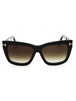 001 - shiny black/clear/blue-light block lens
