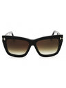 001 - shiny black/clear/blue-light block lens