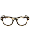 055 - coloured havana/clear/blue-light block lens