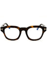 052 - dark havana/clear/blue-light block lens