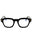 001 - shiny black/clear/blue-light block lens