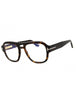 052 - dark havana/clear/blue-light block lens