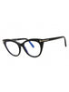 001 - shiny black/clear/blue-light block lens