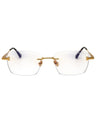 030 - shiny deep gold/clear/blue-light block lens