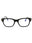 001 - shiny black/clear/blue-light block lens