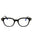 001 - shiny black/clear/blue-light block lens
