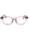 081 - shiny violet/clear/blue-light block lens