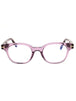 081 - shiny violet/clear/blue-light block lens
