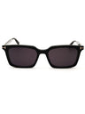 001 - shiny black/clear/blue-light block lens