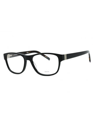 Tommy Hilfiger TH 1872 black rectangular eyeglasses with clear demo lenses, 56mm size.