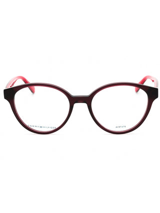 Tommy Hilfiger TH 2007 eyeglasses with black rectangular frames and silver temple accents.