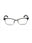 0VJC 00 - Black Ruthenium Havana Brown / Clear Lens