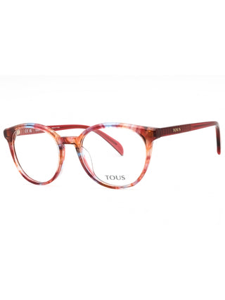 Tous VTOB54 eyeglasses with streaked azure and red frames, 51mm.