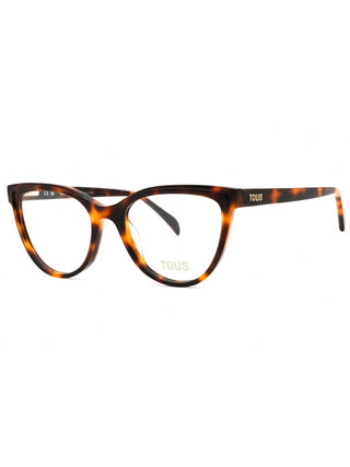 Tous VTOC16 eyeglasses in shiny medium Havana, featuring a classic rectangular frame.