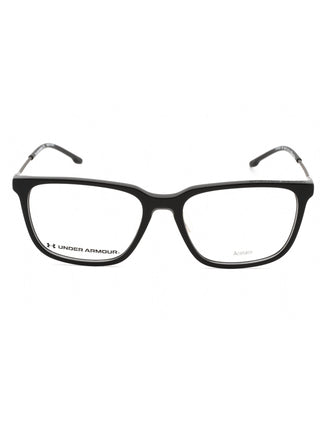 Under Armour UA 5032/G eyeglasses, black rectangular frame, full-rim, with silver temple accents.