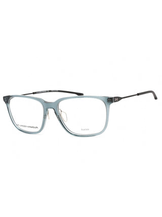 Under Armour UA 5032/G eyeglasses, blue crystal frame, clear demo lens, 55mm size.