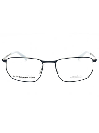 Under Armour UA 5046/G oval eyeglasses in matte black with subtle branding on the temples.